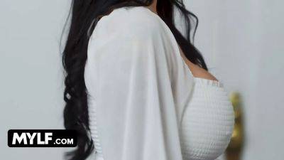 Persuasive Huge Tits step mother seduces stepsons bestie for a wet deal - mylf - sexu.com - Britain - Usa