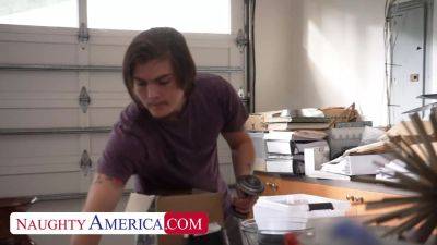 Blonde MILF Laura Bentley thanks son's friend by riding his cock - sexu.com