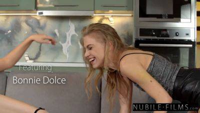 Horny Hungarian Babes Bonnie Dolce & Sofi Otis Eagerly Invite Roommate With Huge Cock to 3SOME - sexu.com - Hungary