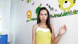 Femboy teen from Laos blowjob and anal - ah-me.com