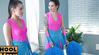 Evelina Darling - POV - Emely Bender, Evelina Darling and Shelley Bliss horny lez cheerleaders - ah-me.com