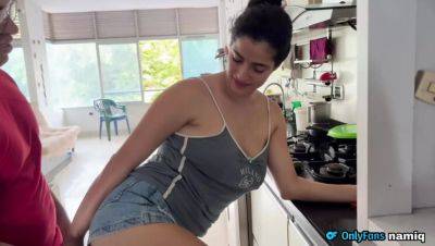 Hot Latina Neighbor NamiQsein Begs for Salt and Gets a Hardcore BJ Instead - Amateur Teen Fuck - xxxfiles.com - Colombia