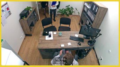 LOAN4K. Blonde Czech came for a loan with her husband and jump on manager's cock - hotmovs.com - Czech Republic