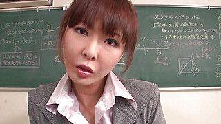 Gorgeous Asian Head Mistress Loves Earning Her Name - ah-me.com