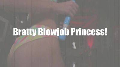Bratty Blowjob Princess! Starring Allie Addison - FinishesTheJob - hotmovs.com