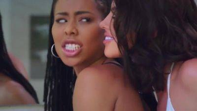 The Negro Kneads Two Big-titted Mulattos With A Long Shaved Dick With Rob Piper, Kira Noir And Adriana Chechik - hotmovs.com