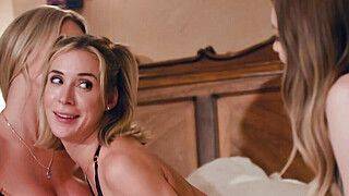 Lesbian Milf - Hot Lily joins lingerie milfs for a threesome - ah-me.com