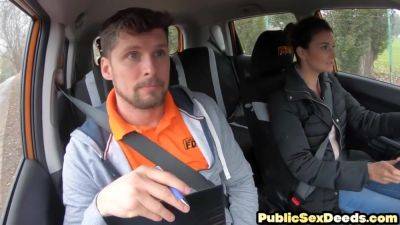 Learner Driver In Public Fellatio Session - hotmovs.com