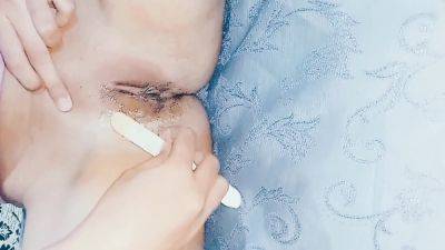 Desi Girlfriend Shaving Hairy Indian Girlfriends Pussy And Armpits Indian Armpit And Pussy Full Cleaning Shaving - desi-porntube.com - India