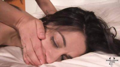 Sinn Sage - Georgia Jones - Sinn Sage Ties Up Georgia Jones & Fingers Her Wet Pussy - Lesbian Dildo Fuck - xxxfiles.com - Georgia