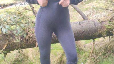 Hot MILF sucks cock in the forest after pissing - outdoor deepthroat & quickie - xxxfiles.com - Britain