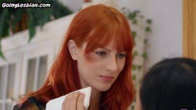 20yo Asian Lesbian Gets Eaten By Smalltitted Redhead - hotmovs.com