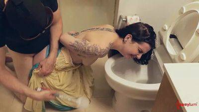 Lily Thot Dominated - Rough Anal, Pissing & Cum Eating Toilet Goddess - veryfreeporn.com