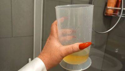 Mistress Luciana Forces Slave To Drink Piss - Extreme German BDSM Humiliation - veryfreeporn.com - Germany