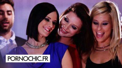 Anna Polina - James Brossman - Ash Hollywood - Hot Brunette Claire Castel Gangbanged by 4 Guys - Rough DP & Anal Orgy - veryfreeporn.com - France