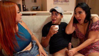 Hot Threesome with Busty Colombian MILF and My Boyfriend - Doggystyle & Riding Dick - veryfreeporn.com - Colombia