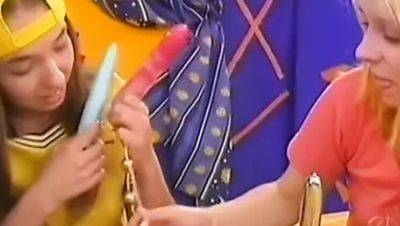 Hot teen threesome with Meri - young 19yo cuties get wild - porntry.com