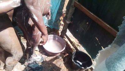 Hot Kenyan Maid Takes Big Dick Doggy Style in Shower - veryfreeporn.com - Kenya