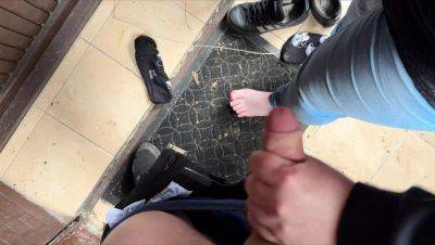 Sexy German MILF Gets Milked Hard in Basement - Foot Worship & Cum on Feet - porntry.com - Germany