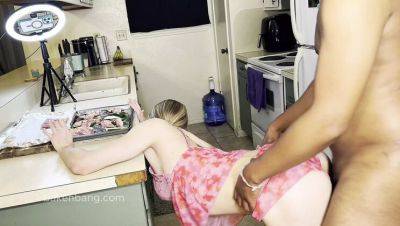 Hot Teen Jalapeno Blowjob and Rough Doggy Style Fucking in Kitchen - BakenBang - porntry.com - Usa