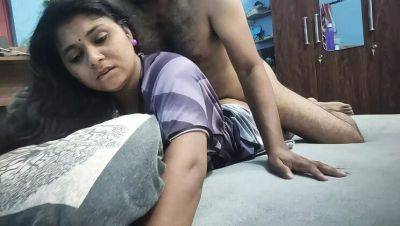 Desi Mallu Step-Mom Gives Stepson a Hot Nighty Blowjob and Hardcore Sex - porntry.com - India