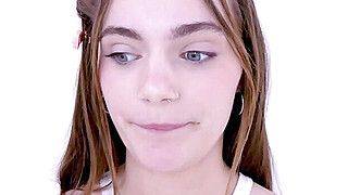 Super Cute Teen Shy at First Rides Cock - ah-me.com