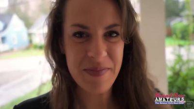 Brunette Milf Hottie Lilly M Sucks A Cock To Get Her Pussy And Ass Fucked! - hotmovs.com