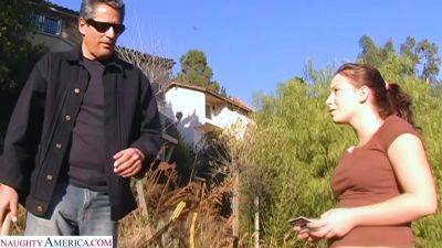 Cute and petite Christie Lee takes her neighbor's cock in all of her wet holes - hotmovs.com - Usa