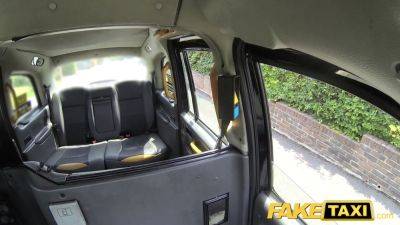 Fake cab xxx mad cougar enjoys to rail cock in london taxi - sexu.com