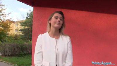 Public agent super-sexy teacher agnes white hardcore in a car for additional currency - sexu.com