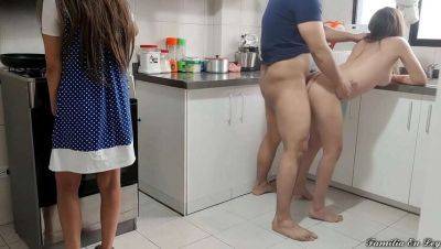 Hot Step Sister-in-Law Kitchen Fuck - Wife Almost Catches Us! - xxxfiles.com