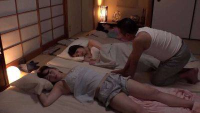 Japanese Stepmom & Stepdaughter Threesome - Big Tits Creampie Fuck with Wolf Tanaka - xxxfiles.com - Japan