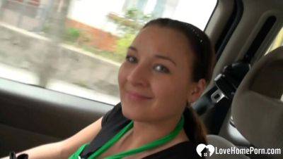 Busty Brunette Chantal Ferrera Gets Picked Up and Fucked Hard by Leon Simek - porntry.com