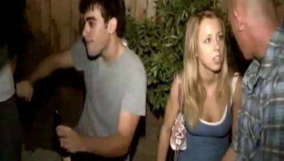 Hot teen gets doggystyle fucked at wild frat party - porntry.com