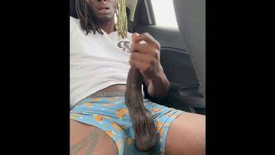 Public Parking BBC Solo Masturbation - Mrblvckrose Big Load Cumshot - veryfreeporn.com