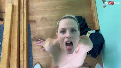 German Amateur Schnuggie91 Distracts Construction Worker With Blowjob & Her Pussy - hclips.com - Germany