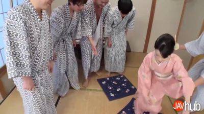 Boys waiting for Hikaru to reveal her sexy body for them - hotmovs.com - Japan