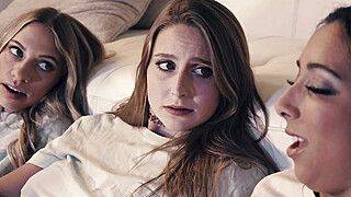 Khloe Kapri - Laney Grey - Kiarra Kai - Giggling teens licking their first pussy - ah-me.com