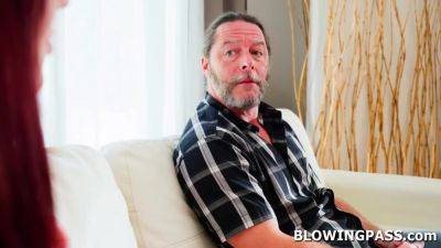 Redhead milf hired an assistant just for her oral needs - hotmovs.com