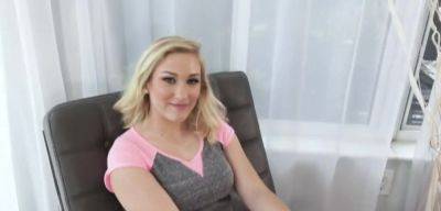 Blonde sex freak porn star wannabe fucked on casting - inxxx.com