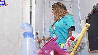 Chloe Lamour - Maid Chloe Lamour Loves Riding Guest's Big Cock - HORNY HOSTEL - ah-me.com