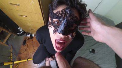 Cum On Black Lace Mask - Black Mask - hclips.com