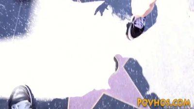 Huge boobed teenager slut pov screws after gobbling boner in hd - sexu.com