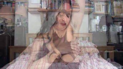 Josie gets naked in bed and masturbates with a toy - WeAreHairy - hotmovs.com