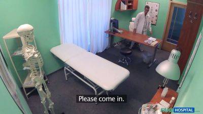 Faux hospital - tattoed russian stunner makes medic undress off and fuck her - sexu.com - Russia