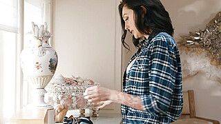 Charlotte Sins - Busty tgirl fairy pops out of a diamond - ah-me.com