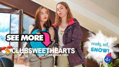 Let it Snow! Lebians Orgasm after Skiing by ClubSweethearts - sexu.com - Britain - Russia