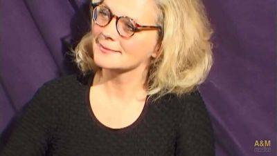 Blonde MILF with hairy pussy gets gangbanged by friends - xxxfiles.com