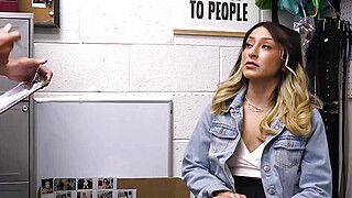 Latina employee rides mall cops dick to avoid jail - ah-me.com