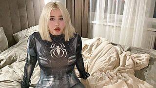 Spider Girl took a dick in her pussy to get back to her universe. - ah-me.com